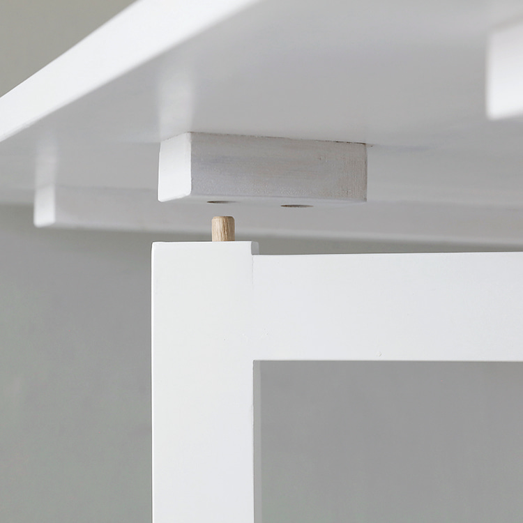 MOOKJIK 접이식원목테이블 화이트 5122.3439