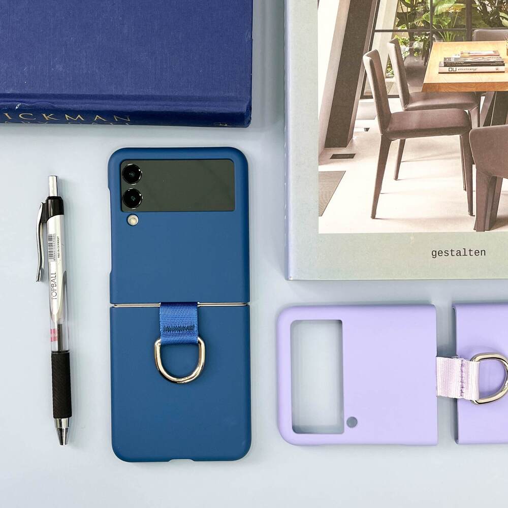 심플 갤럭시 Z플립3 케이스 마카롱 핑거링 하드 - 상세 이미지 5