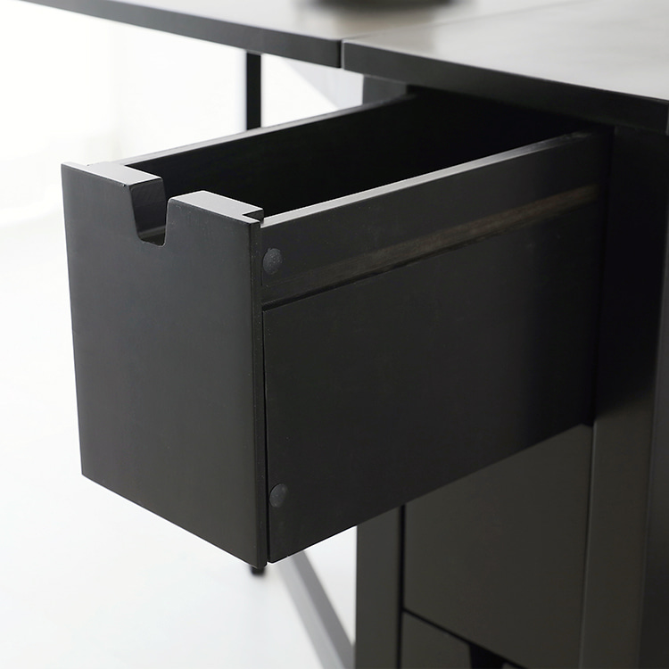 MOOKJIK 접이식원목테이블 블랙 5772.4381