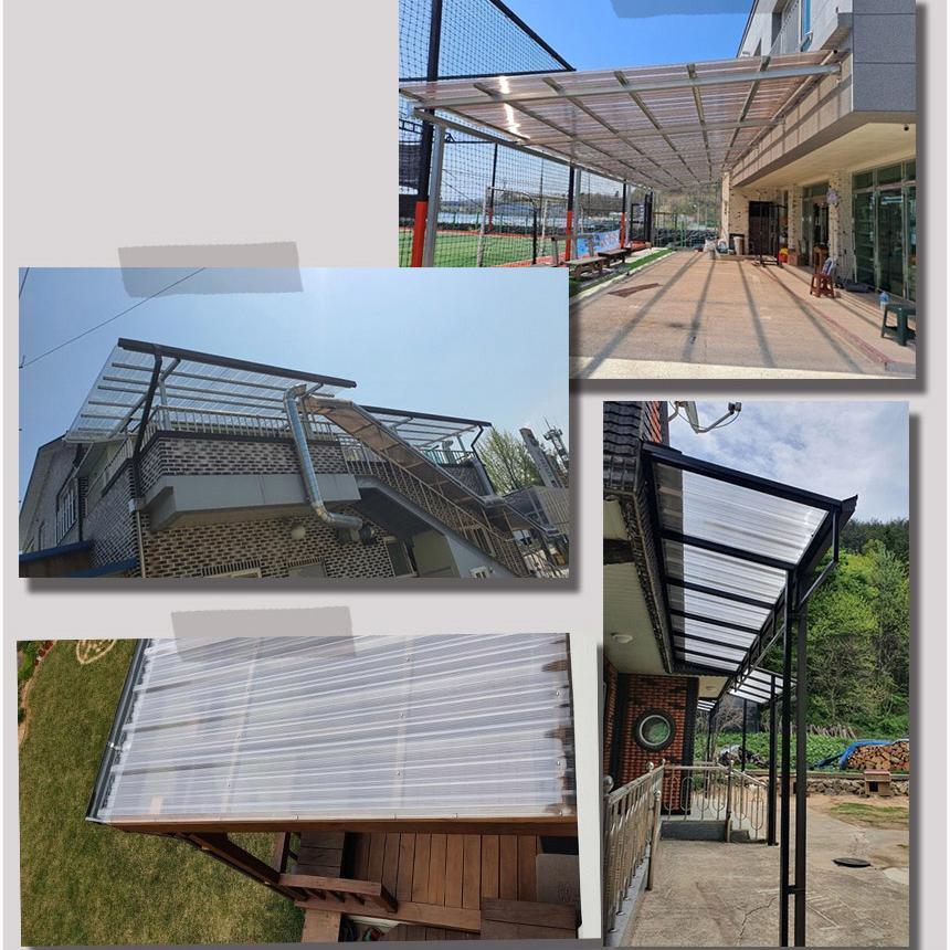 복층렉산 골판 폴리카보네이트 아크릴 지붕 지붕재 PC 랙산 판넬 3t 1000x1800