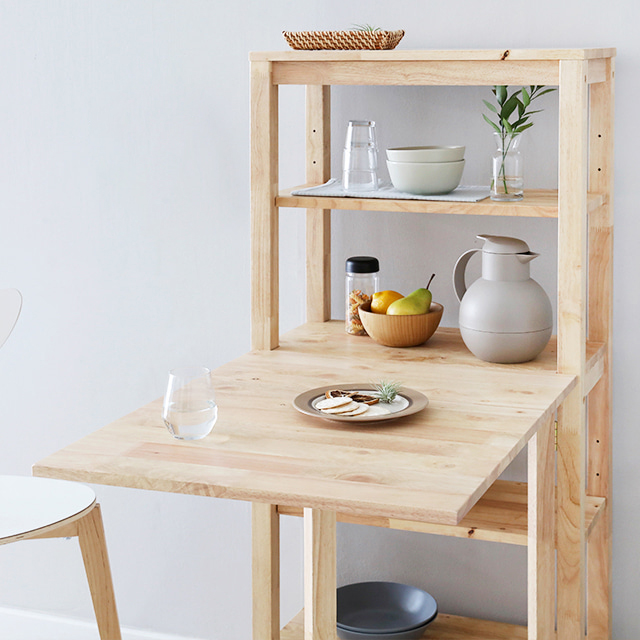 OLEZY 선반 접이식테이블 10060 고무나무 8940.0114