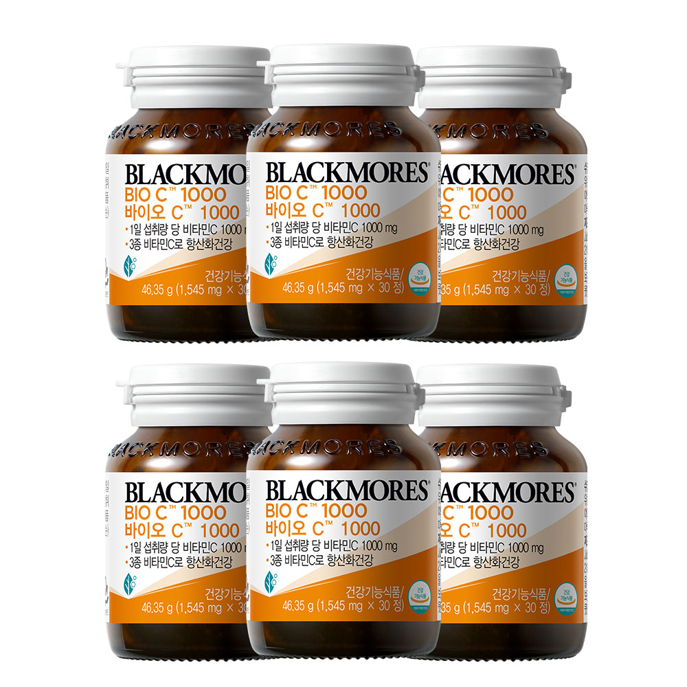 블랙모어스 바이오C 1000 30정 x 6병 (6개월) 제품 이미지