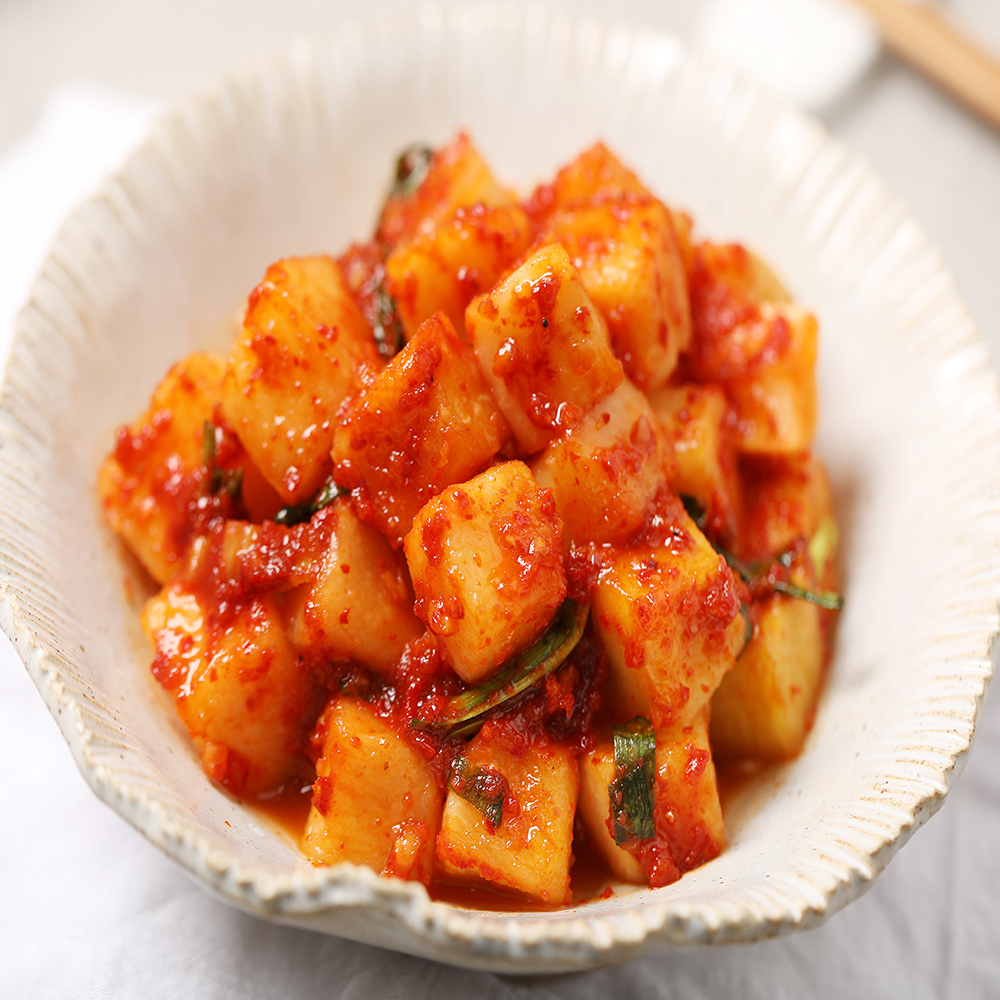 전주찬방 유기농 깍두기 대용량 깍두기 맛있는 깍두기 건강식품