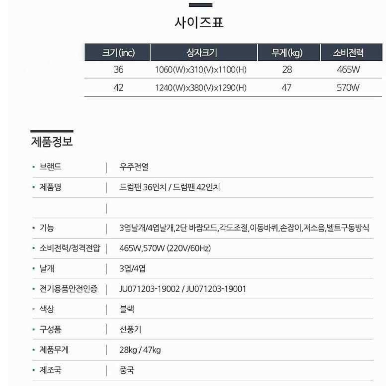 비닐하우스선풍기 농업용선풍기 공장용 현장용 현장 공장 선풍기 - 상세 이미지 2