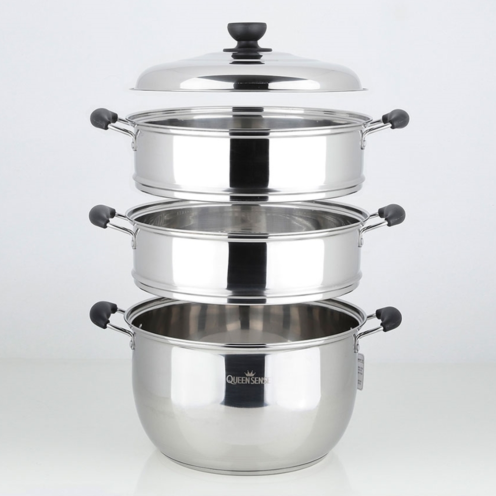 3단 스텐찜기 대형 찜솥 찜냄비 가정용 32cm 36cm 40cm - 상세 이미지 4