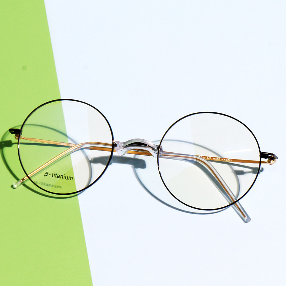 코받침 없는 깃털처럼 가벼운 베타 티타늄 안경테 남자 여자 코없는 블루라이트 차단 안경