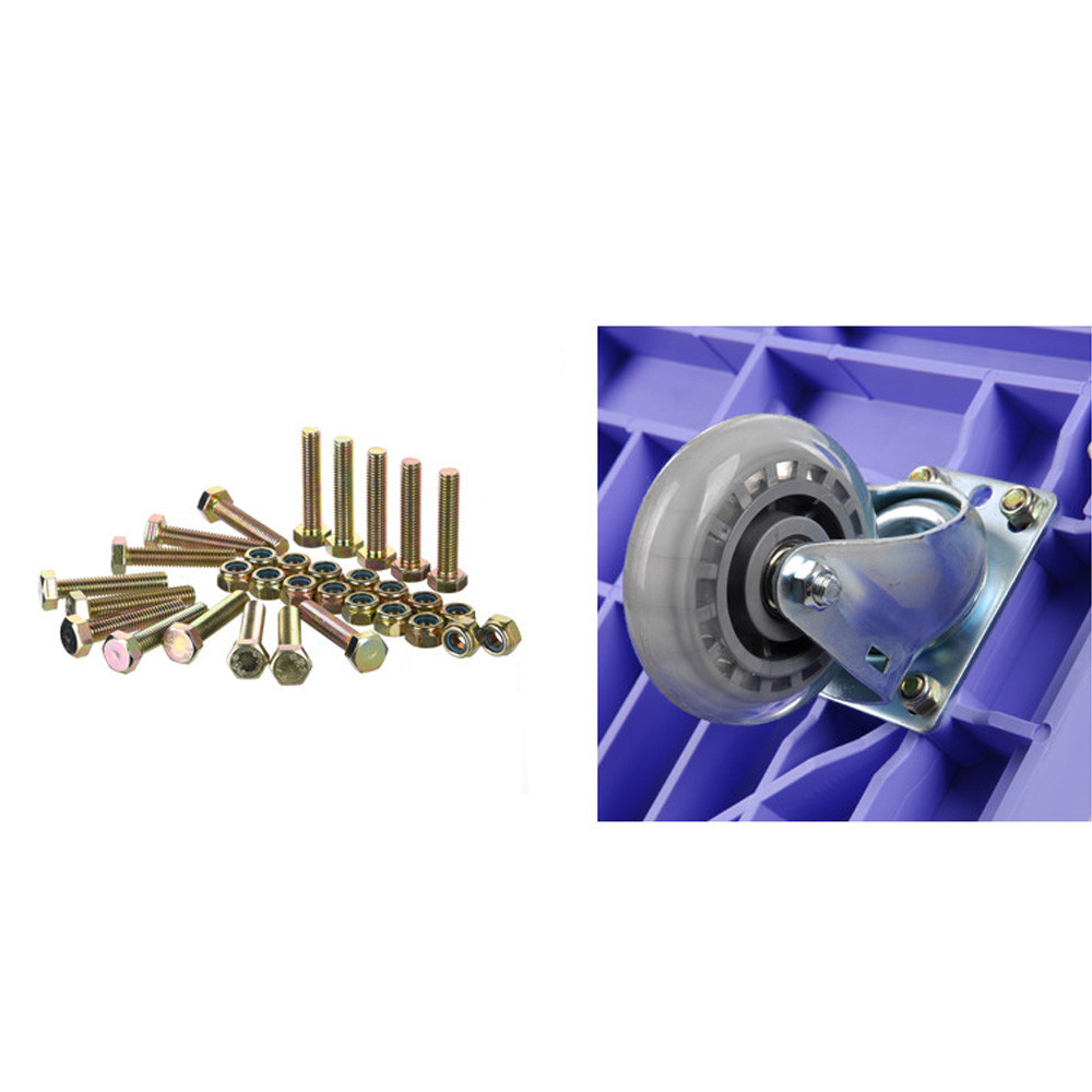 티렉스 캐스터 조립 부품 세트  플레이트용 십자볼트 16개+와샤 16개