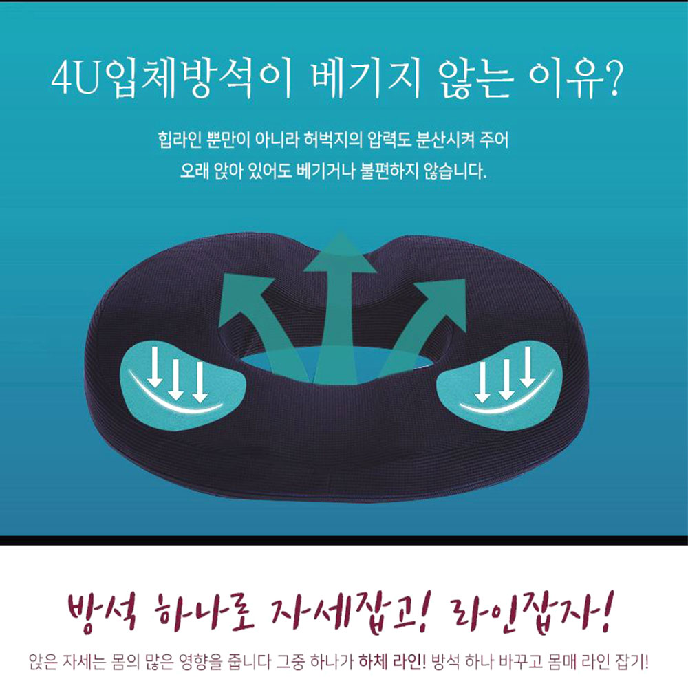 원형 쿨링 치질방석 휴대용 임산부 메쉬 회음부 도넛 쿨쿠션 - 상세 이미지 2