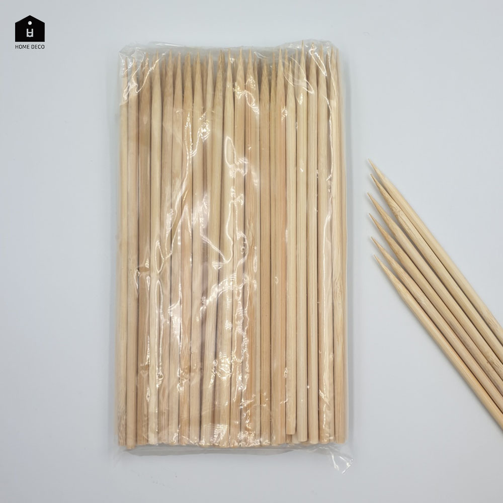 대나무 오뎅꼬치 나무꼬지 오뎅꼬지 꽂이 어묵꼬챙이 핫도그 막대 20cm 100개 - 상품 이미지