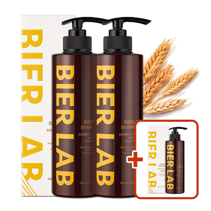 비어랩 독일 맥주효모 탈모 기능성 샴푸 490ml