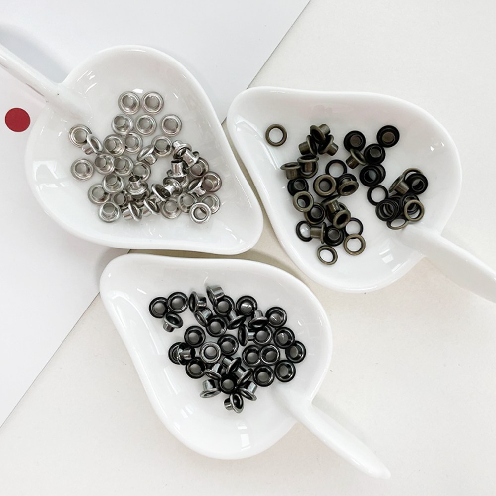 ★전컬러세트★ 국산 1호 아일렛 스틸 아일렛 내경3.5mm (30쌍) - 상품 이미지