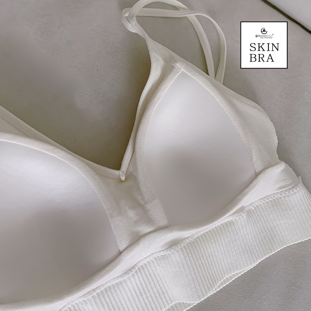 그리니치 골지 크롭브라탑 빌트인 브라캡 나시 요가복 rs7043 - 상세 이미지 5