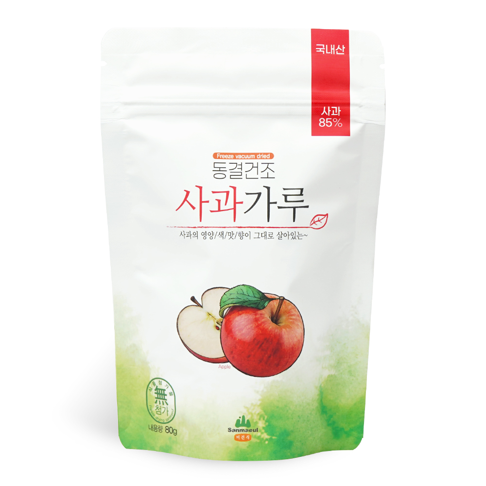 동결건조 사과가루 분말 1+1 (80g) 국내산 사과 85% - 메인 이미지