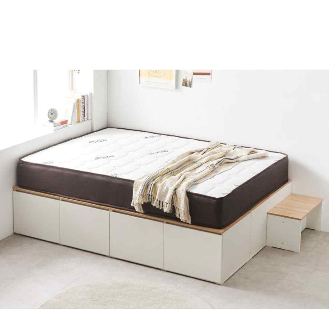 높은침대 부부침대 고급 서랍형 엔틱 수납 퀸 침대