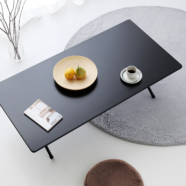 HOMATO 좌식 접이식테이블 120 SM-733NPL 래치드블랙 8590.6014