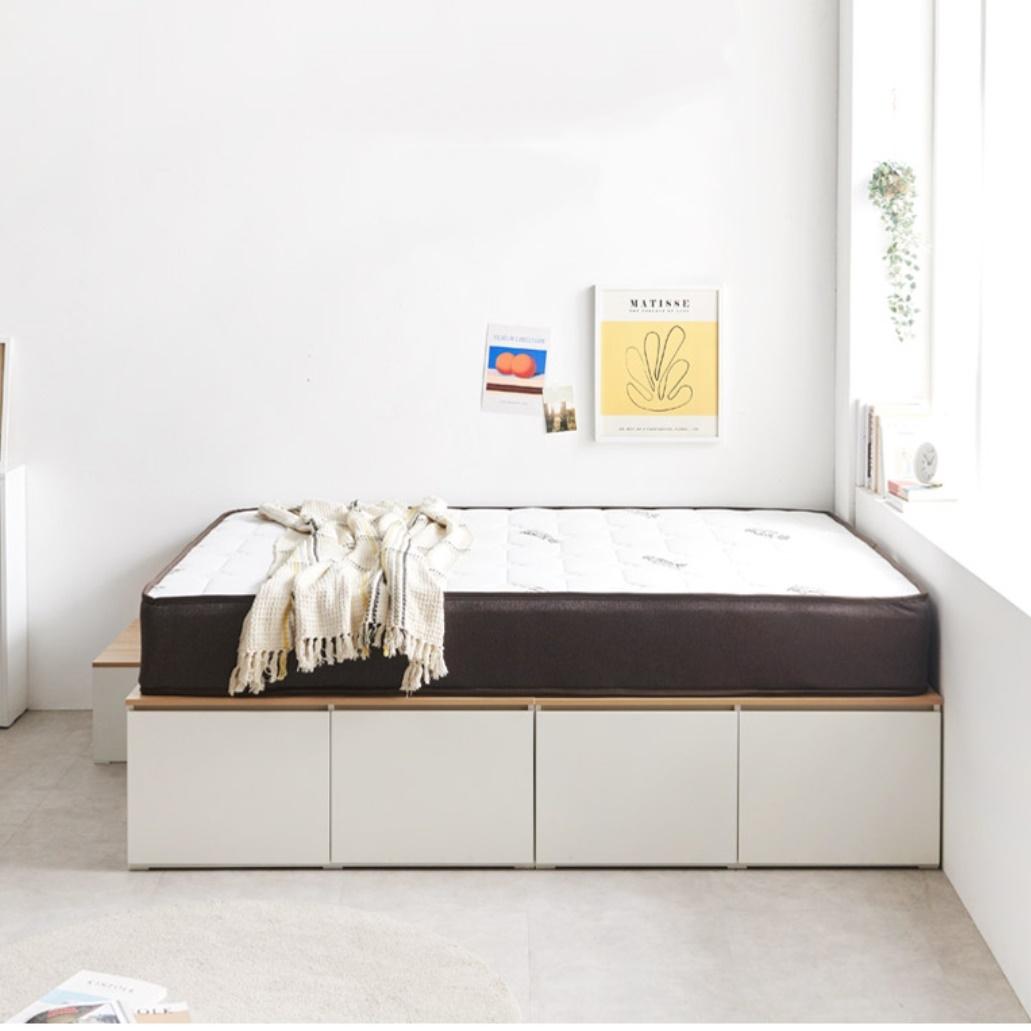 높은침대 부부침대 서랍형 엔틱 고급 수납 퀸 침대