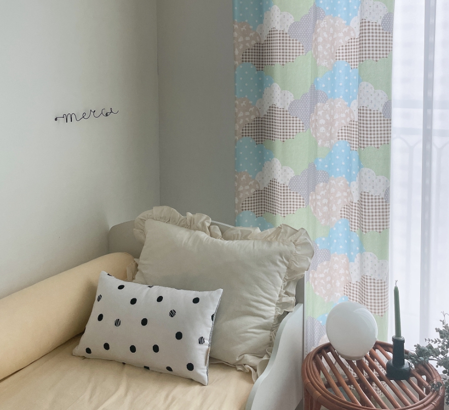 구르미 구름 아이방 작은방 남아 여아 커튼