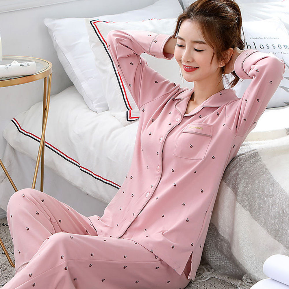 HW땡땡이 카라 잠옷세트 SD-200959 상품 이미지