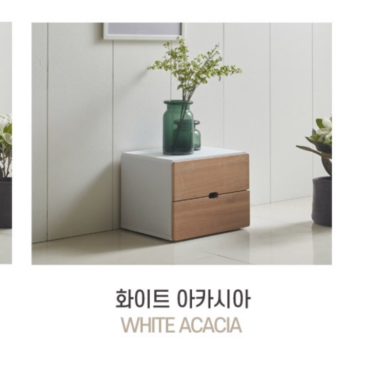소형 낮은 서랍장 안방 화이트 서랍장 양말 드레스룸 속옷장 - 상세 이미지 2