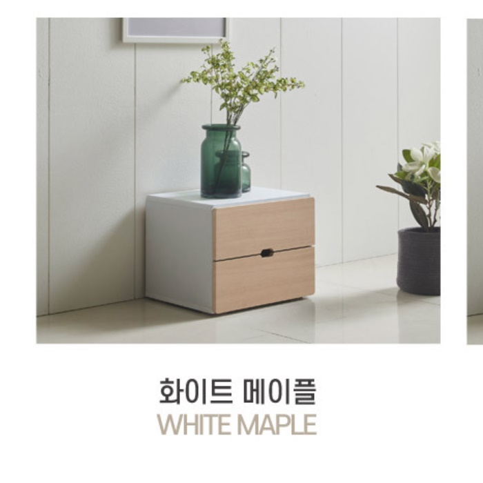 소형 낮은 서랍장 안방 화이트 서랍장 양말 드레스룸 속옷장 - 상세 이미지 3