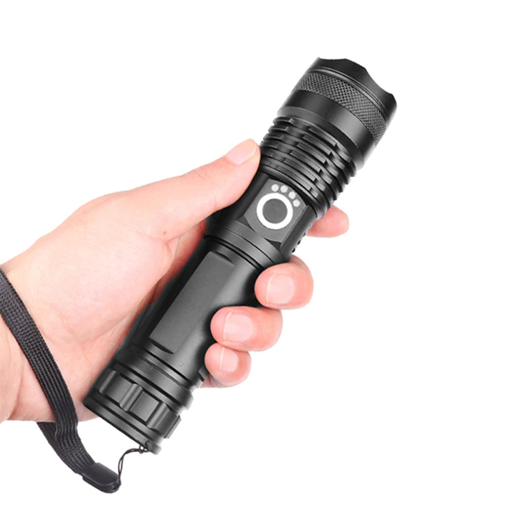 휴대용 손전등 캠핑 해루질 야간산행 낚시 XHP50 충전용 LED 후레쉬 - 상품 이미지