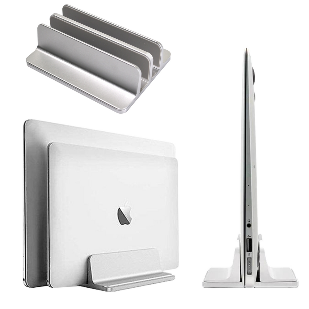 그리핑 맥미니 맥북 아이패드 노트북 태블릿 알루미늄 세로수직 클램쉘 거치대 스탠드 더블슬롯