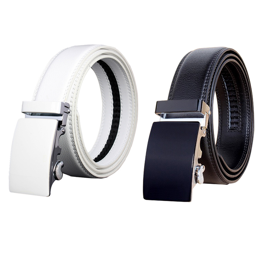 남성 남자 골프 벨트 자동 가죽 버클 매트 제품 이미지