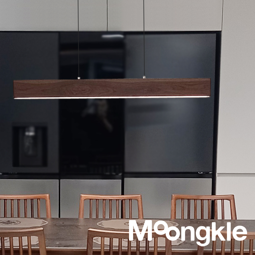 식탁조명 리니어 원목 펜던트 조명 우드 LED 식탁등 뭉클