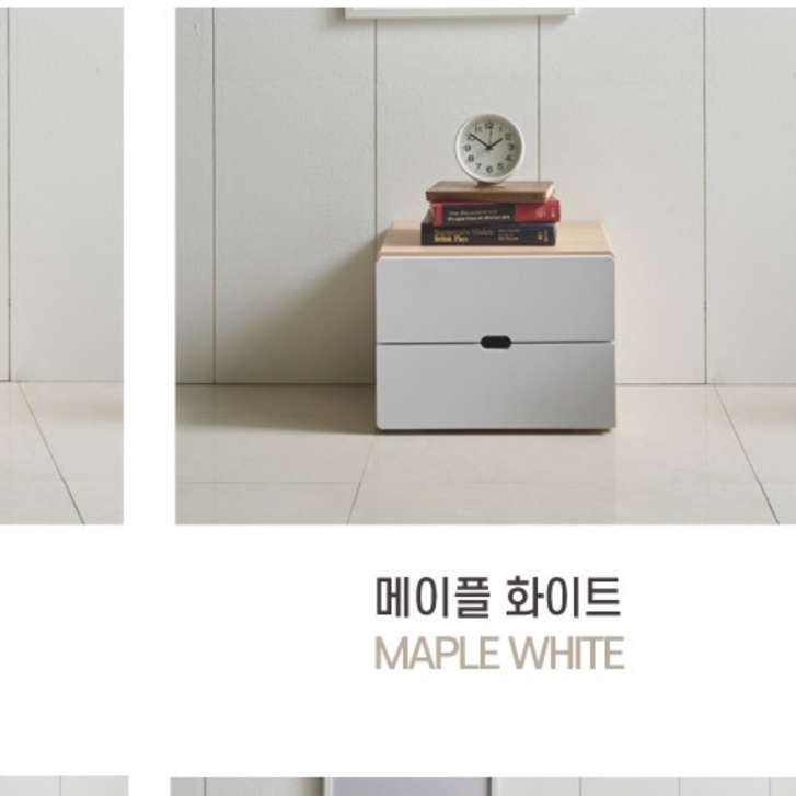 소형 낮은 서랍장 안방 화이트 서랍장 양말 드레스룸 속옷장 - 상세 이미지 4