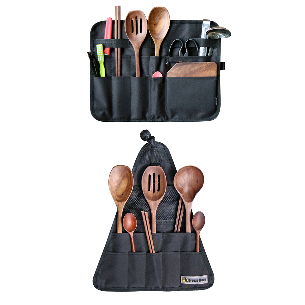 브리즈문 캠핑 오거나이저 인디언행어 수납 포켓 키친툴 케이스 중형 삼각