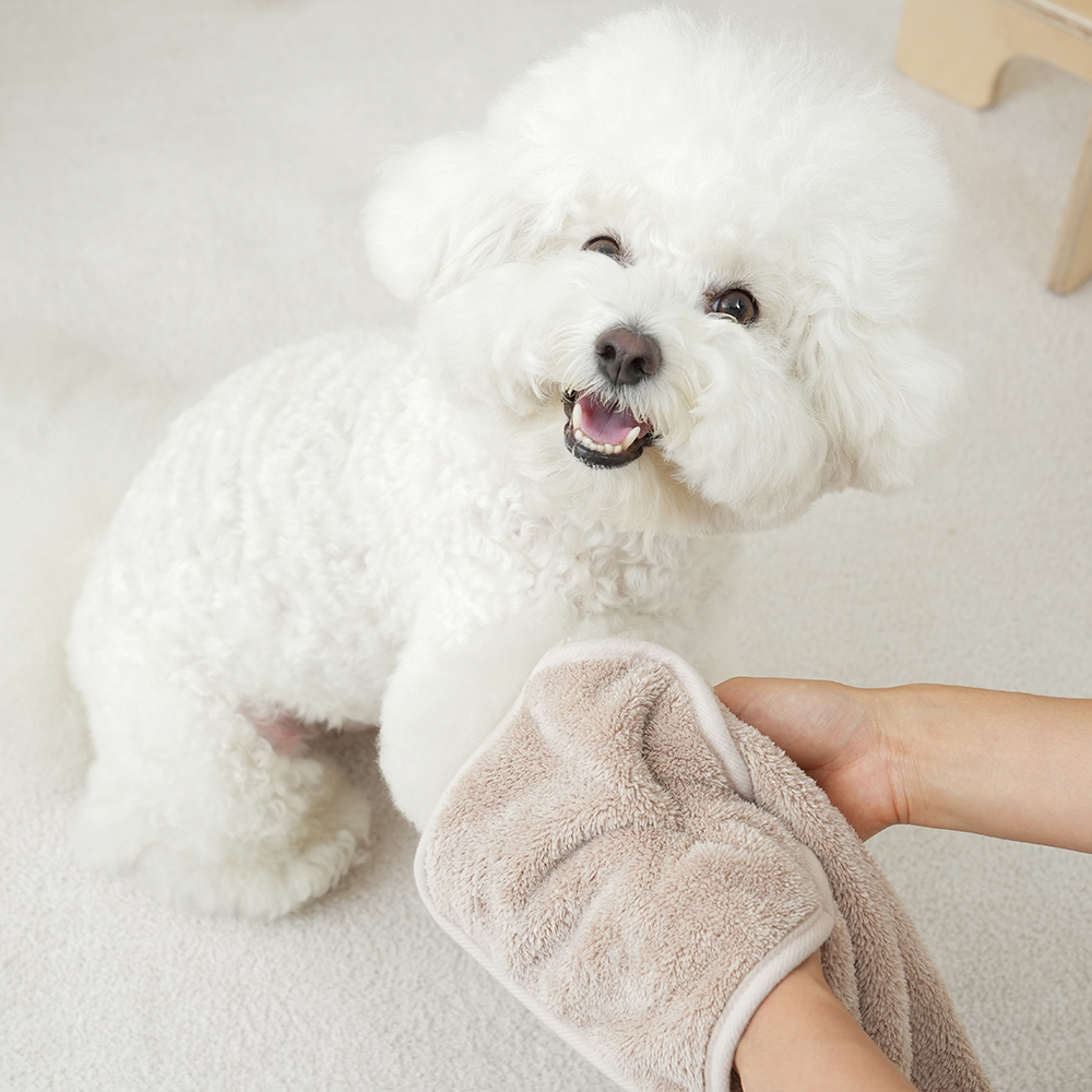 더휴 국산 강아지 펫타올 목욕 고양이 애견 수건 대형 L 이미지 6