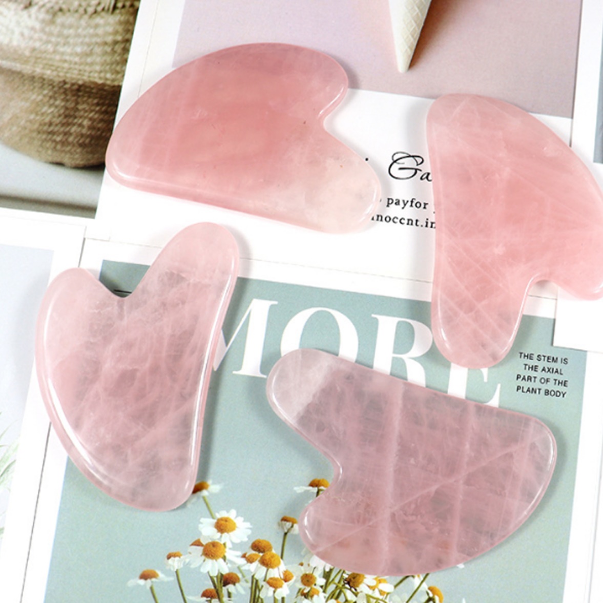 작은얼굴만들기 얼굴마사지기구 도자기괄사 페이스마사지기