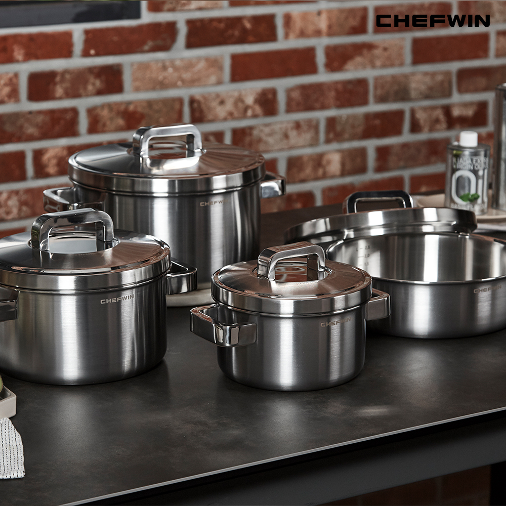 쉐프윈 316커퍼코어 통5중 인덕션 냄비 4종세트