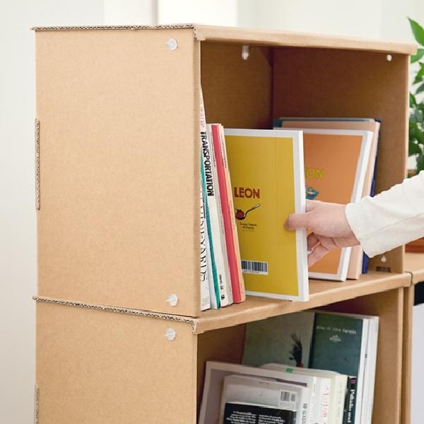 2단 가로25 종이책장 인테리어 책장DIY 만화책장 - 메인 이미지
