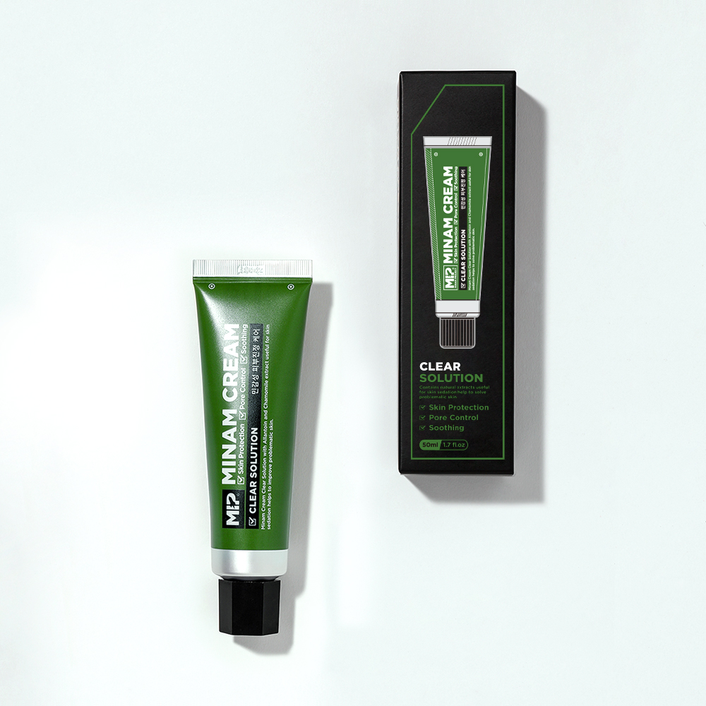 미프 미남크림 클리어 솔루션 시카 크림 50ml 여드름 피부 잡티 트러블 진정 피지 모공