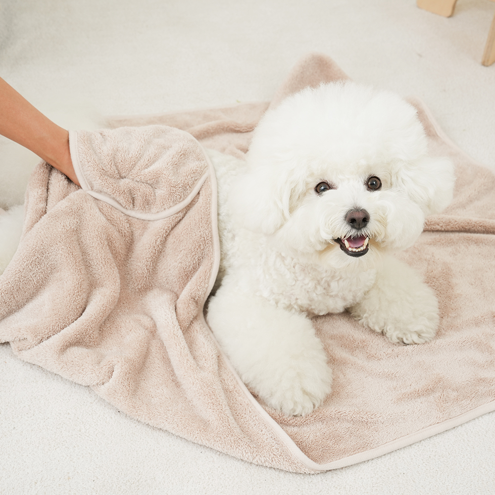 더휴 국산 강아지 펫타올 목욕 고양이 애견 수건 대형 L 이미지 7