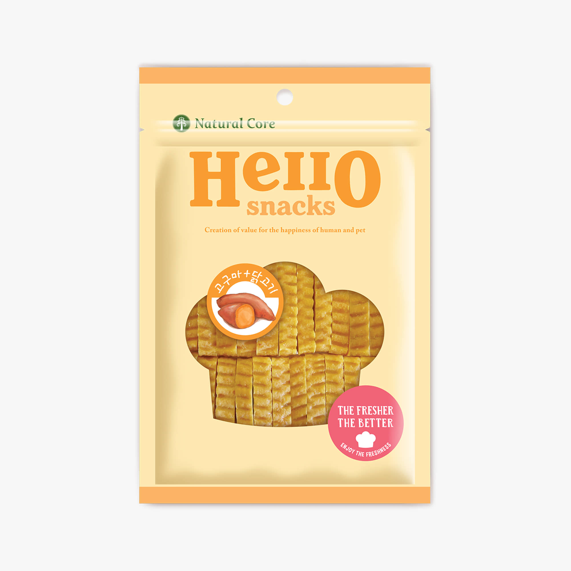 네츄럴코어 헬로스낵 강아지 부드러운 져키 간식  7+ 소프트 닭가슴살 40g : 루니펫