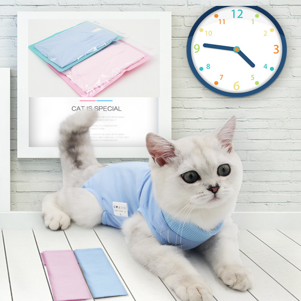 고양이 수술복 강아지 중성화수술옷 환자복 중성화복 그루밍방지 목조절환자복 - 상품 이미지