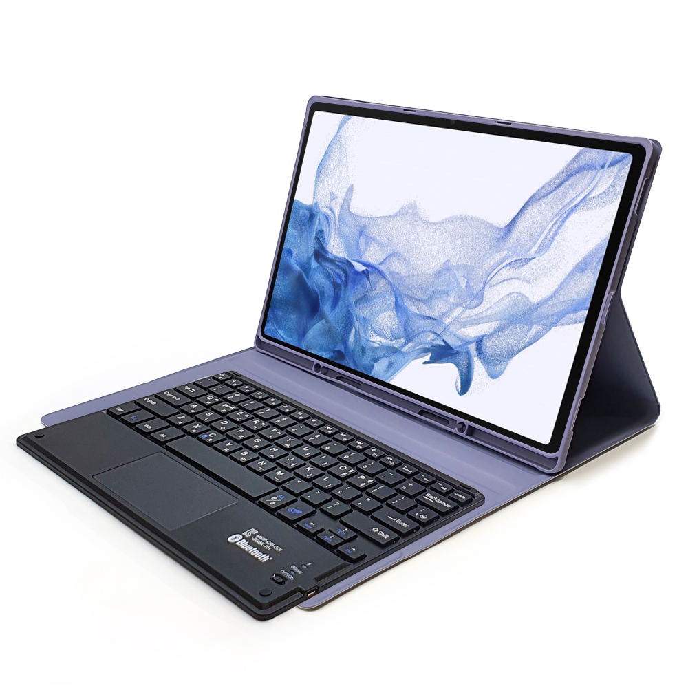 삼성 갤럭시탭 S8 플러스 S7 플러스 S7 FE 공용 S펜수납 블루투스 터치패드 키보드 북커버 그램 케이스 - 상세 이미지 4