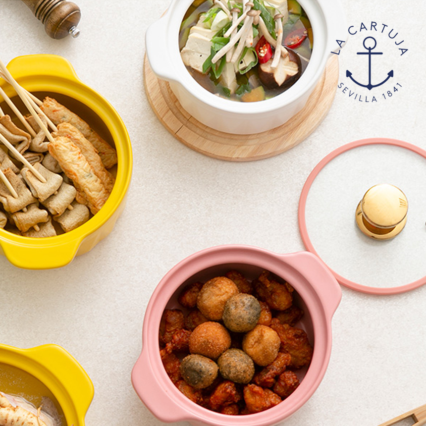 까르투하 퀀텀 세라믹 무균열 뚝배기 내열냄비 전골냄비 22cm, 레드 - 상세 이미지 2