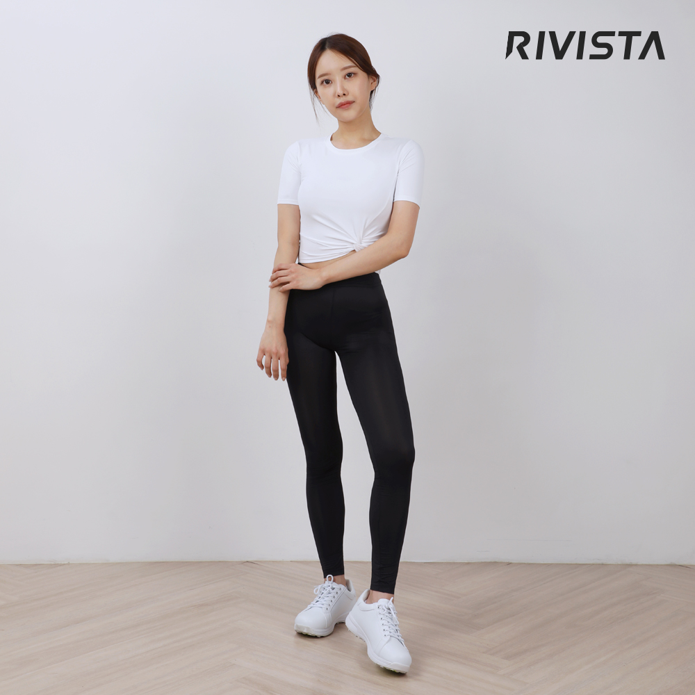 리비스타 쿨레깅스 여자 여름 힙업 운동 패션 쫄바지 헬스 냉감 쿨링 - 상세 이미지 5