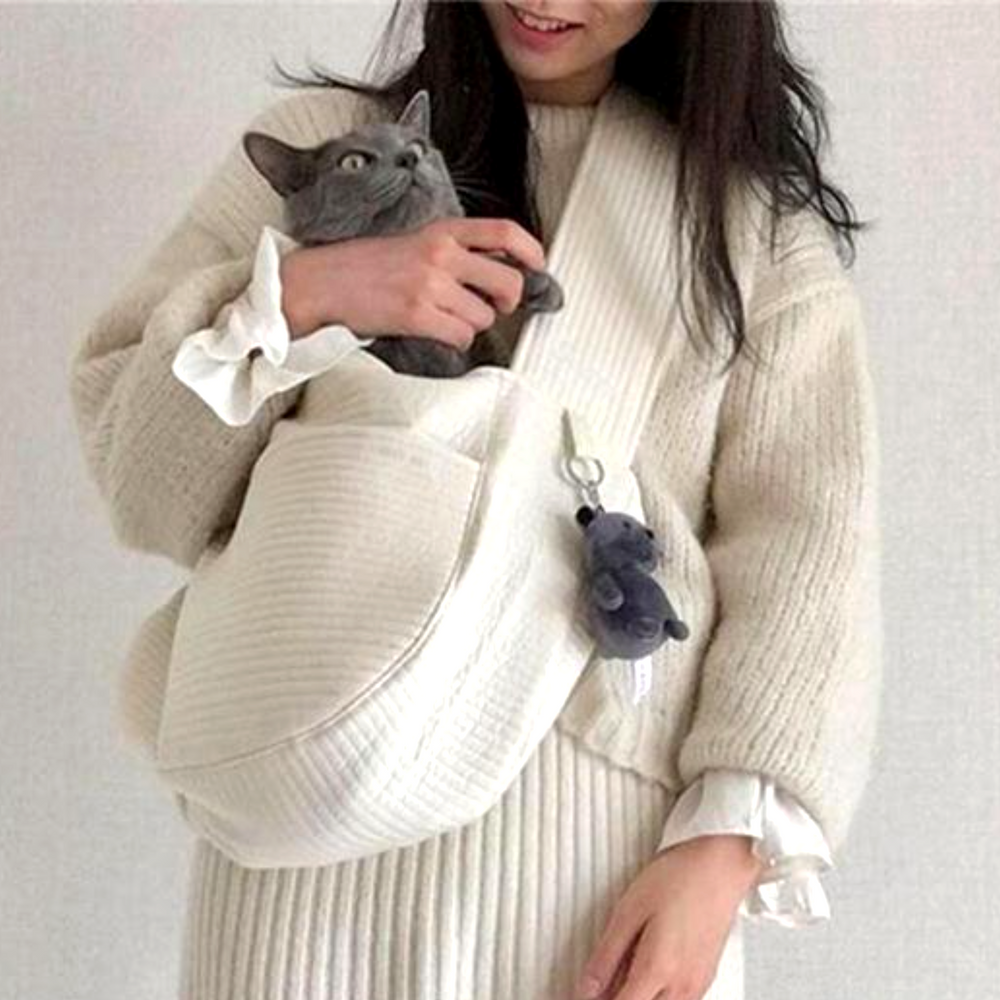 고양이 강아지 슬링백 포대기 이동가방 S - 상세 이미지 5