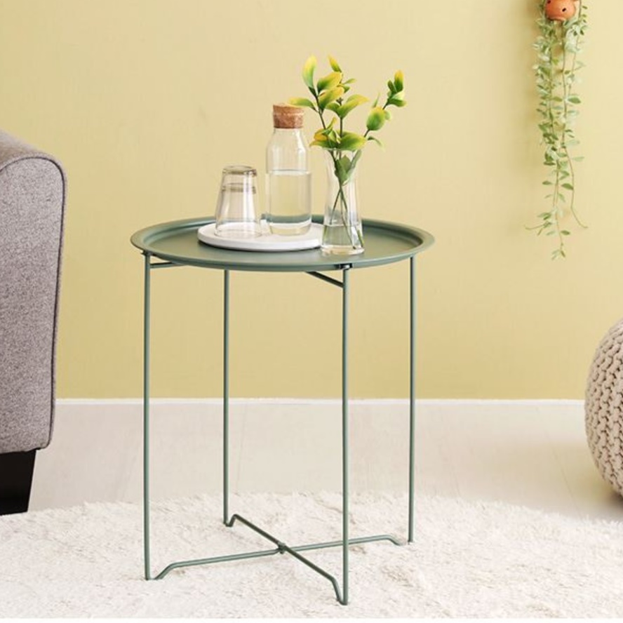 높은 사이드 테이블 소파 틈새 선반 슬림 테이블 얇은 테이블