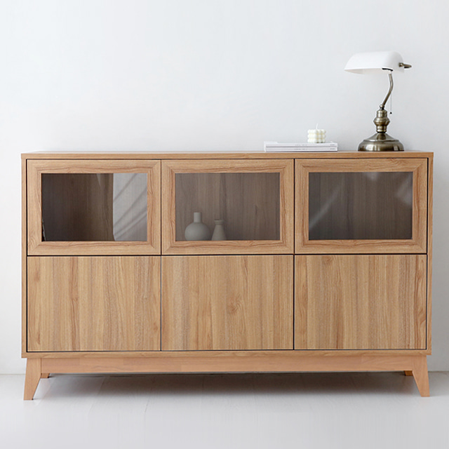 홈카페수납장 카페장 주방선반장 그릇장식장 원목하부장