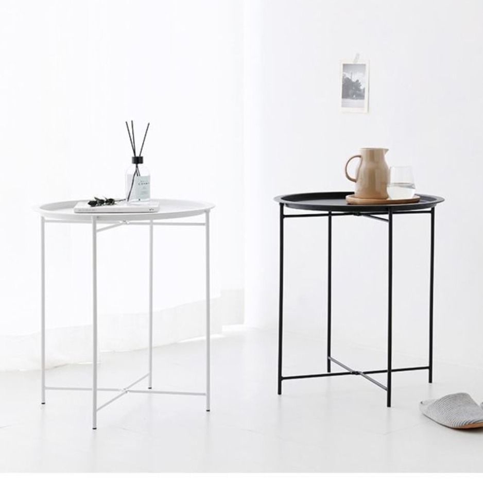 높은 사이드 테이블 얇은 테이블 소파 틈새 선반 슬림 테이블