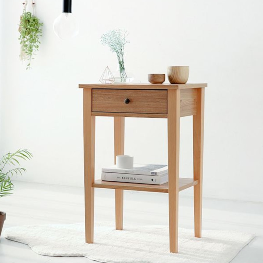 소파 틈새 선반 소형 얇은 테이블 미니 높은 사이드 테이블