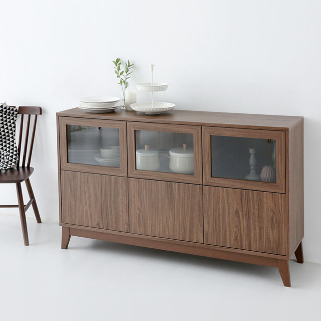 홈카페수납장 카페장 주방선반장 그릇장식장 원목하부장