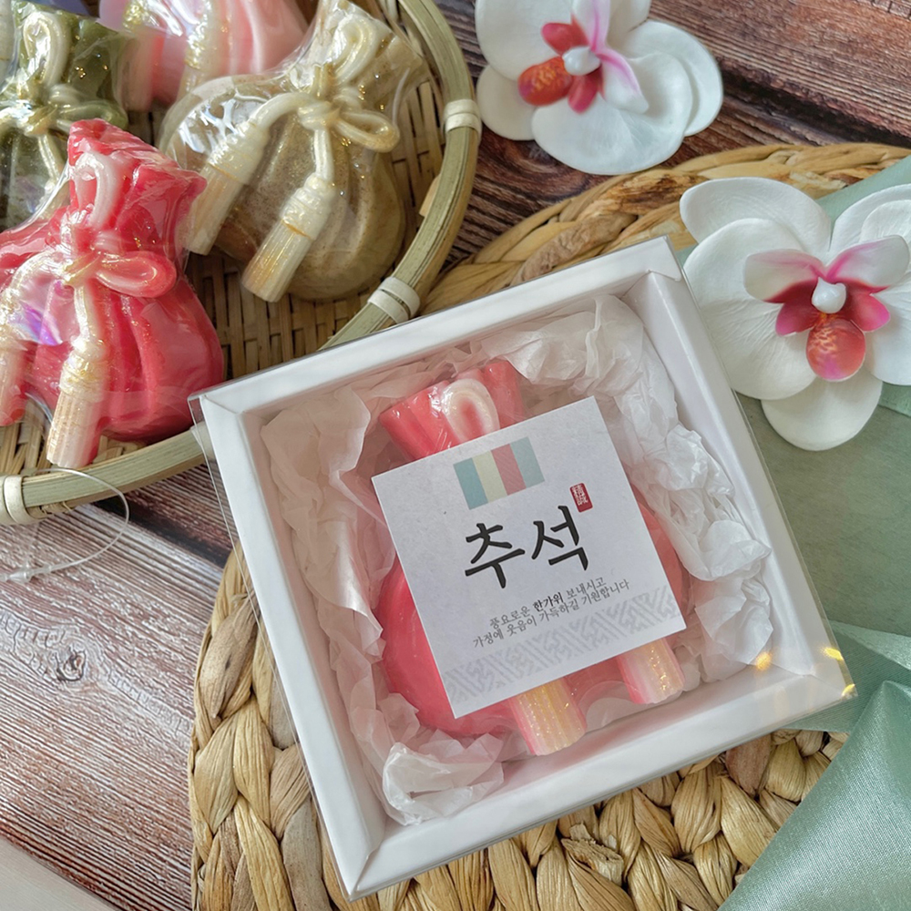 2구복주머니비누 추석 한가위 새해 설날 명절 전통 선물 답례품 - 상세 이미지 4