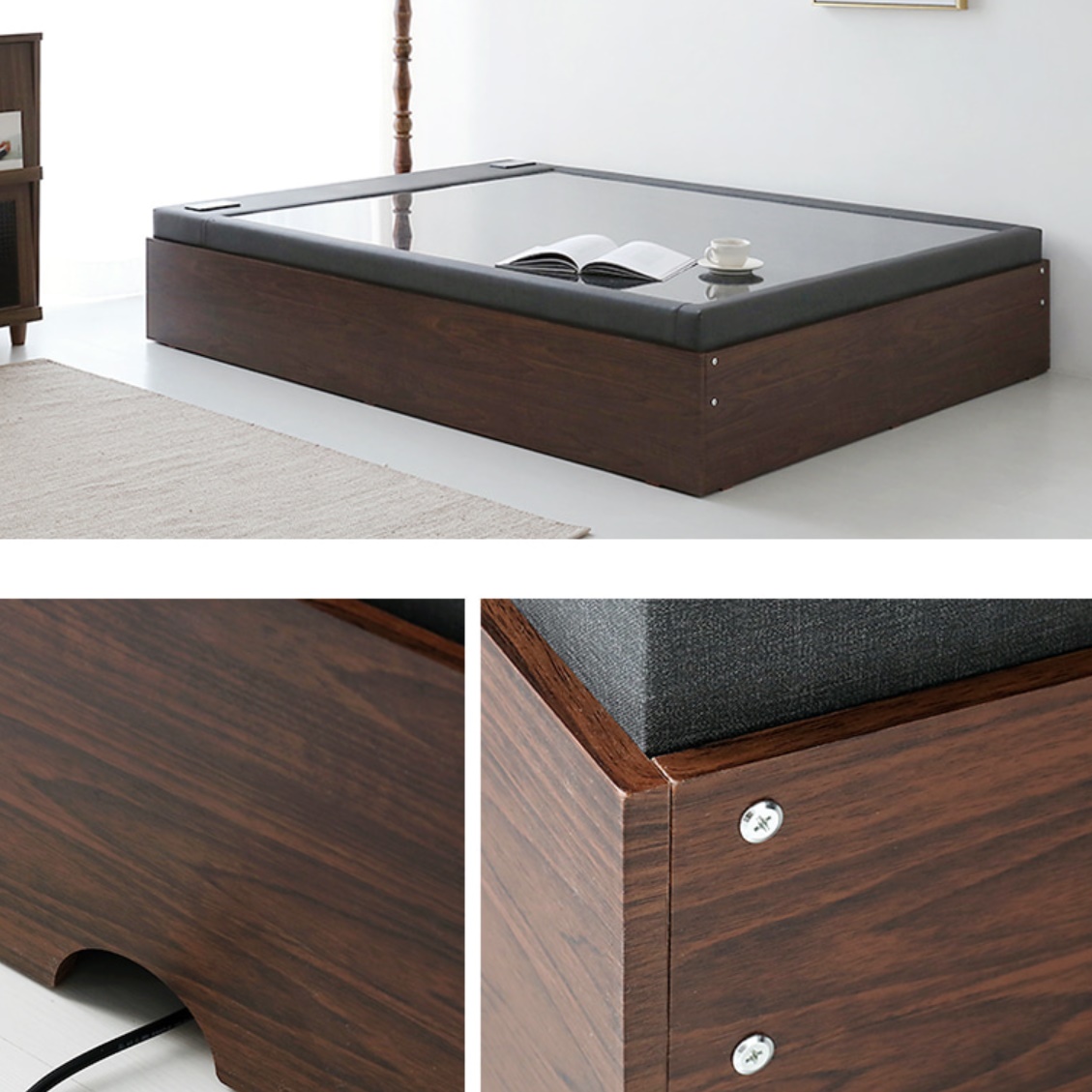 명품 돌 침대 프레임 게르마늄 보료 퀸 사이즈 Q 1인용 평상형 소형 1인 일인용 평상