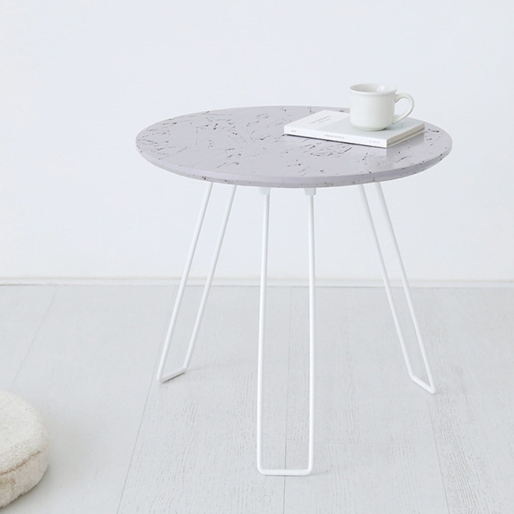 카페 미니테이블 높은 사이드 테이블 얇은 안방 원형